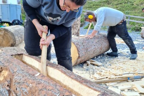 Klotzbeuten-Workshop Baumhöhlen für Honigbienen und die Biodiversität   - Glanerland 2021
